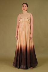 Blush Anarkali Suit With Applique Overlay3876 video